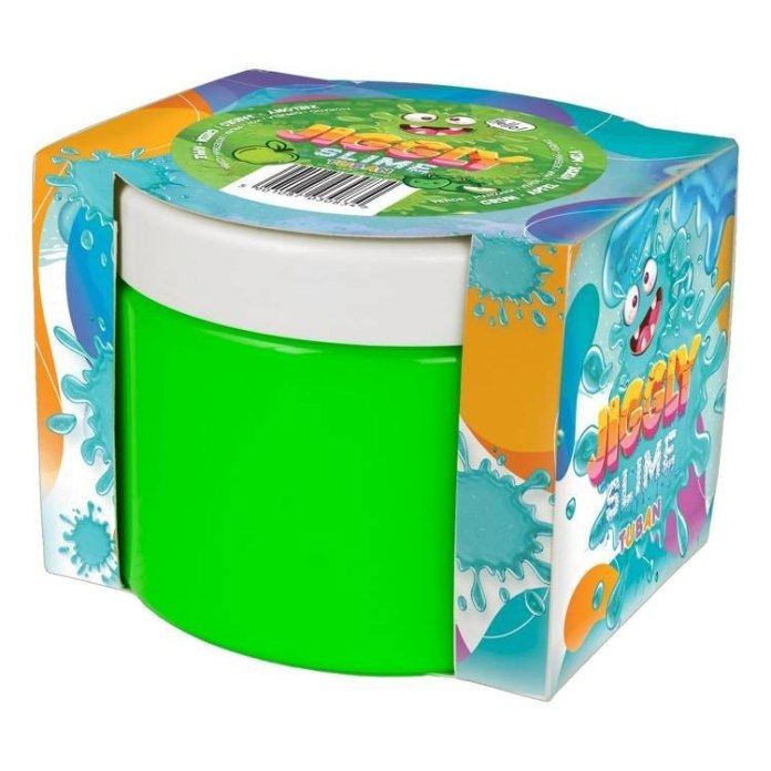 Zielone slime 500g w pudełku - zapach jabłka - Tuban